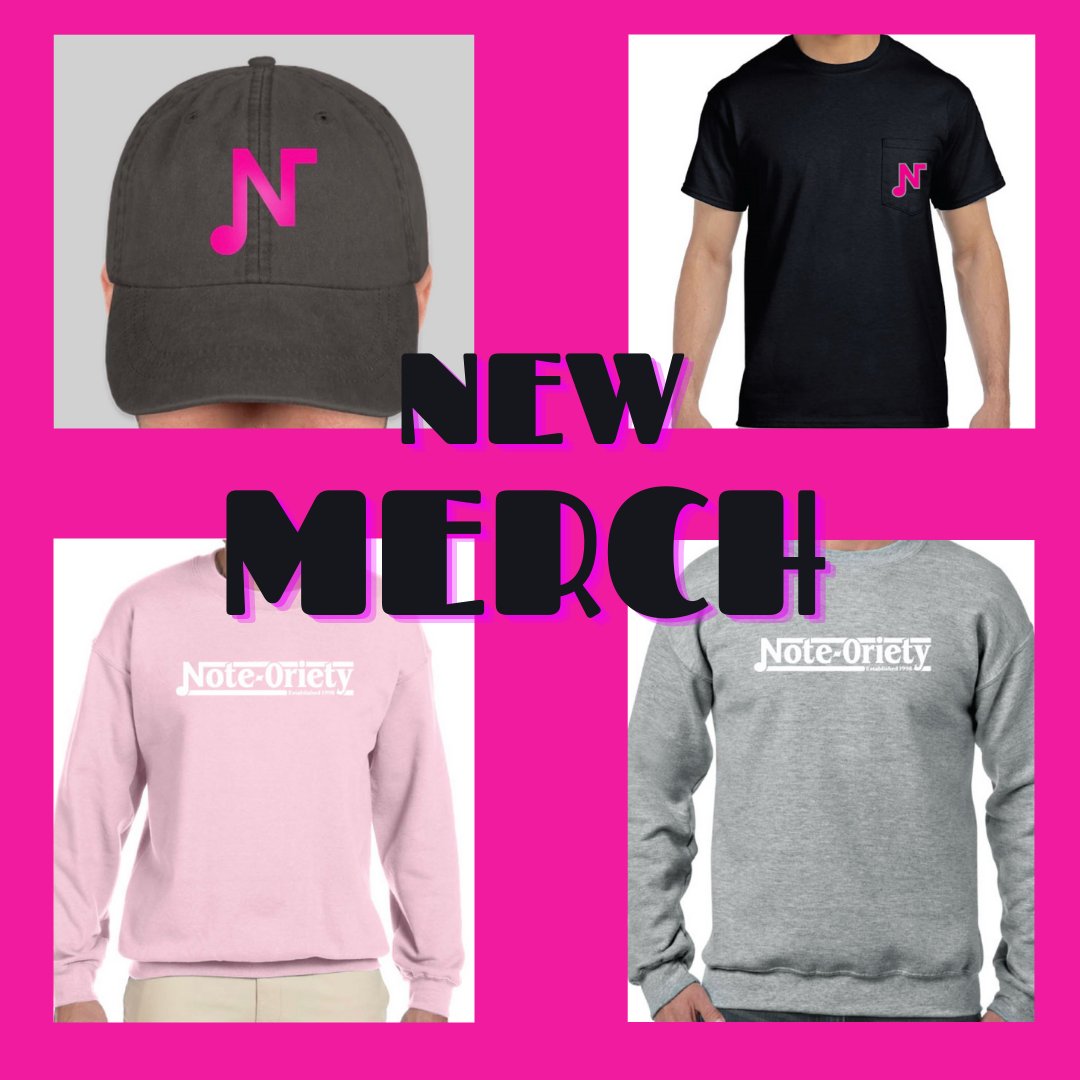 Hey twitter! Long time no see. We're back and we have new merch!!! Click the link in our bio to rep some new Note merch this fall. 🥰