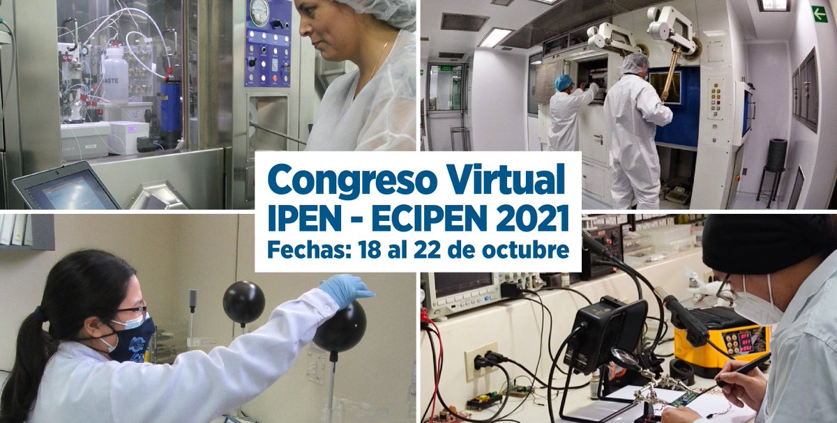 📢Se invita al primer Encuentro Científico del IPEN que se llevará a cabo de manera virtual del  18 al  22 de Octubre. El evento es gratuito.  Se otorgarán constancias de participación. Para participar inscríbete en ipen.webex.com/ipen-en/j.php?…
Ver programa
ipen.gob.pe/index.php/noti…
