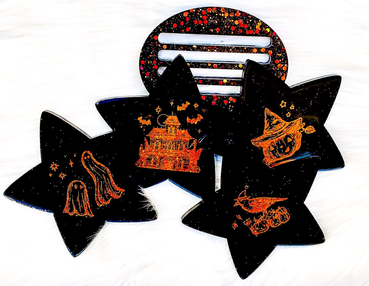 “ Terror Tower “ Star Coaster Set 🎃👻