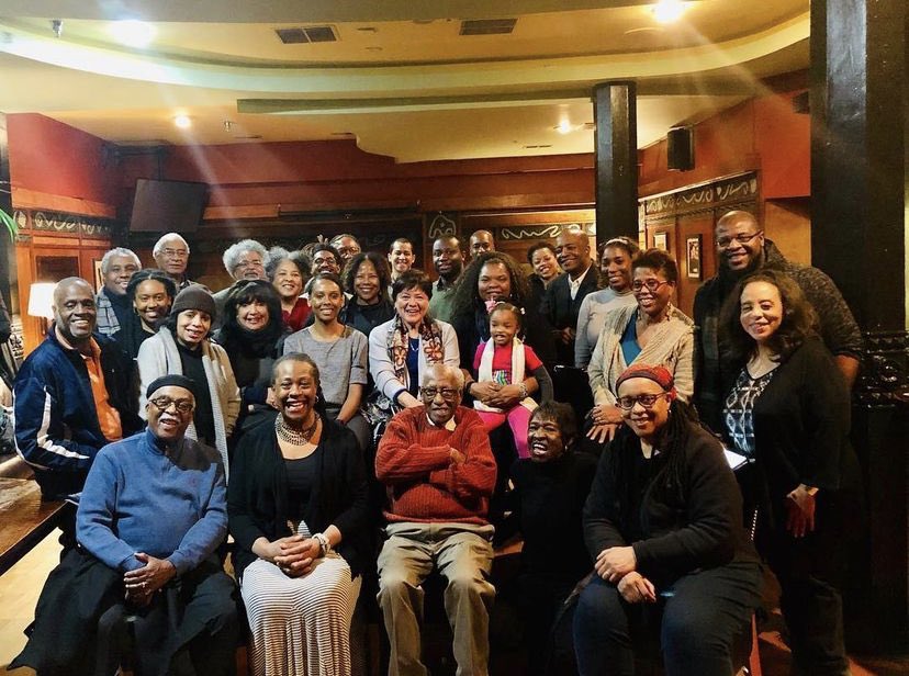NABJCC's tweet photo. NABJ-Chicago is heartbroken by the passing of Chicago griot and civil rights hero Timuel Black. It was an absolute joy to hear from him at one of our meetings back in 2019. He will be greatly missed. Our thoughts and prayers are with his family and loved ones. https://t.co/tzAyMhxyCQ