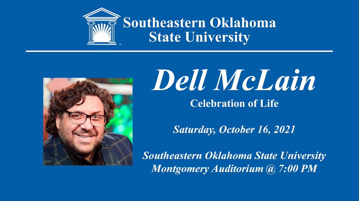 rhcoker's tweet photo. Here is the link to STREAM Dell McLain's CELEBRATION OF LIFE.  A video begins at 6:35pm with the service starting at 7pm CST. 

Please click the link below to join the webinar:
https://t.co/55wnjMvApt
Passcode: 155506 https://t.co/bie3SUZ9ww