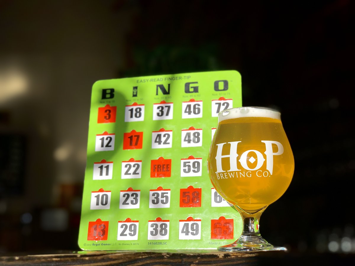 Come grab a pint and join us for BEERGO tonight at the Clovis taproom! BEERGO begins at 6pm for 3 rounds. Win some swag and your chance to win a chalice!

#hopbeer #drinklocal #BINGO #Fresno #Clovis #gamenight #winbig #chalice #swag #pintnight #humpday #brewery #taproom