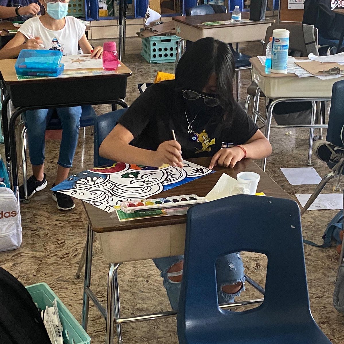 SNicksschool's tweet photo. Our 6th graders in room 207 have been hard at work on their projects for Hispanic Heritage Month. Remember that if you would like to see theirs and all our students projects to tune in this Friday, on Facebook Live as we show off their work from 10:30am - 11:30am https://t.co/0B4qjC8SS8