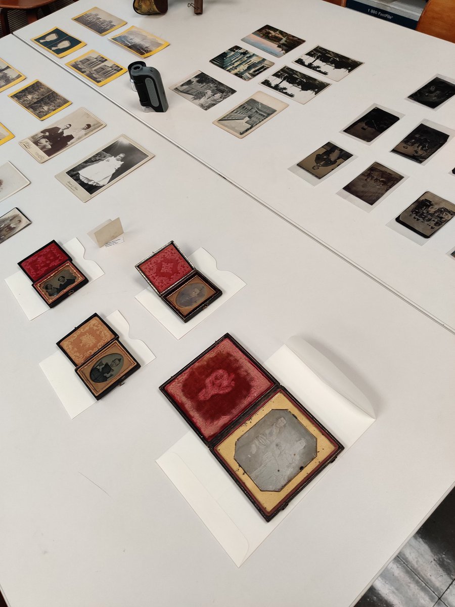 A wonderful workshop with a group of <a href="/StJohnsU/">St. John's University</a> photography students, examining a variety of photographic print process, old and new! <a href="/stjohnsartssci/">St. John's College of Liberal Arts and Sciences</a>
#photography #historyofphotography #fineartphotography #daguerreotype #ambrotype #tintype #albumenprint #stereoscopicphotography