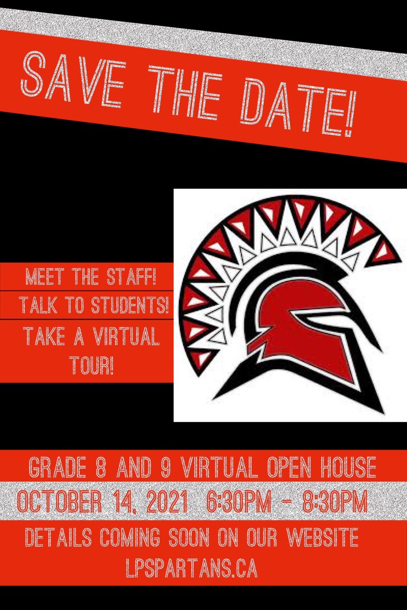 Lorne Park SS invites all grades 8 and 9 Lorne Park families to our Virtual Live Open House. Come see what Lorne Park has to offer. October 14 6:30-8:30 ⁦tinyurl.com/OpenHouseLPSS  <a href="/PeelSchools/">Peel District School Board</a>⁩ ⁦<a href="/MrsBoutros/">Engy Boutros</a>⁩ ⁦<a href="/zammitpdsb/">Kristy Zammit</a>⁩ Spartan Proud