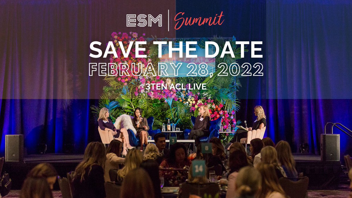 ESMSummit's tweet photo. Calling all #fundraisers, #MarketingExecutives, #EventPlanners, and all industry professionals! We are excited to announce a partnership with @acllive and will be hosting the rescheduled #ESMSummit event at @3TENaustin on Monday, February 28, 2022! (1/2) https://t.co/yTwtlUfFQg