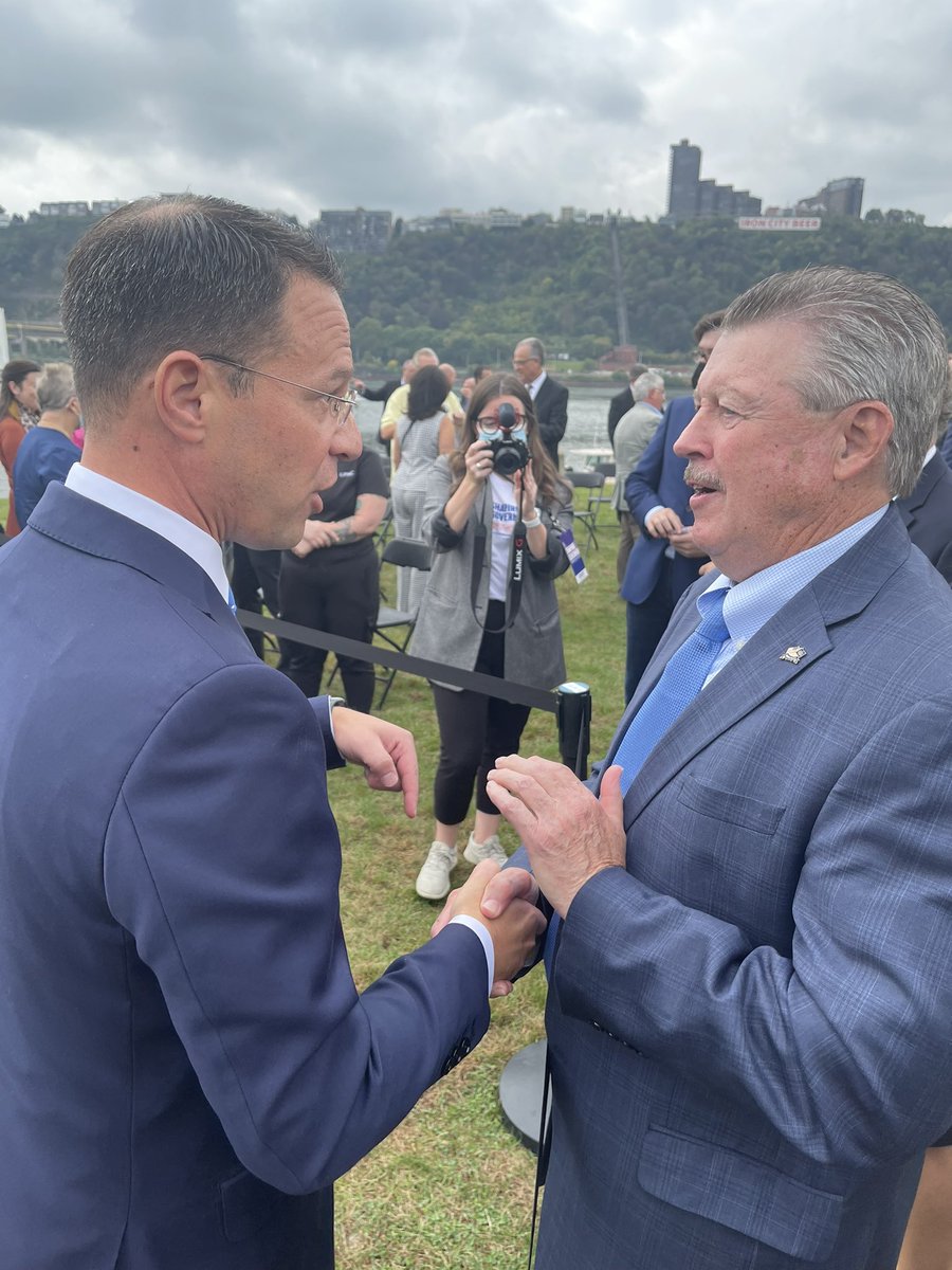 brewster4senate's tweet photo. I was proud to welcome @JoshShapiroPA to Southwestern Pennsylvania today as he announced his campaign to be the next Governor of the Commonwealth. Attorney General Shapiro has been defending democracy &amp; fighting for Pennsylvanians in so many ways. Let’s stand w/ him PA! 🇺🇸 https://t.co/GD7t07XBiM