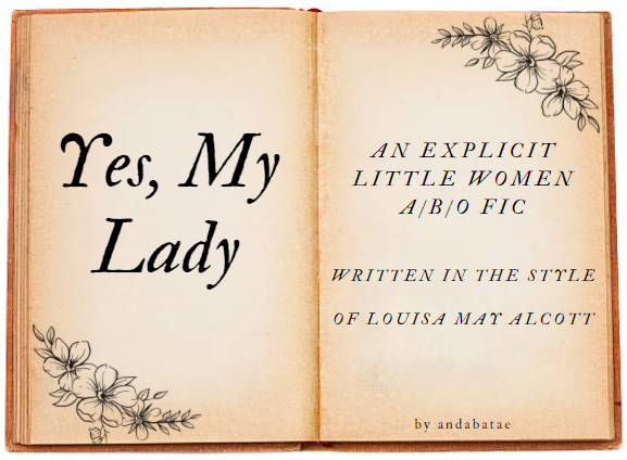 Andabatae1's tweet photo. Yes, My Lady
1/1, rated E

Amy March is secretly in love with Theodore Laurence. When he visits her in France, devastated by her sister's refusal of his suit, she aims to mend his broken heart. What she doesn’t expect is to awaken far more than his heart…
https://t.co/x5Ro2wUGRa https://t.co/ujFbyaIvjg
