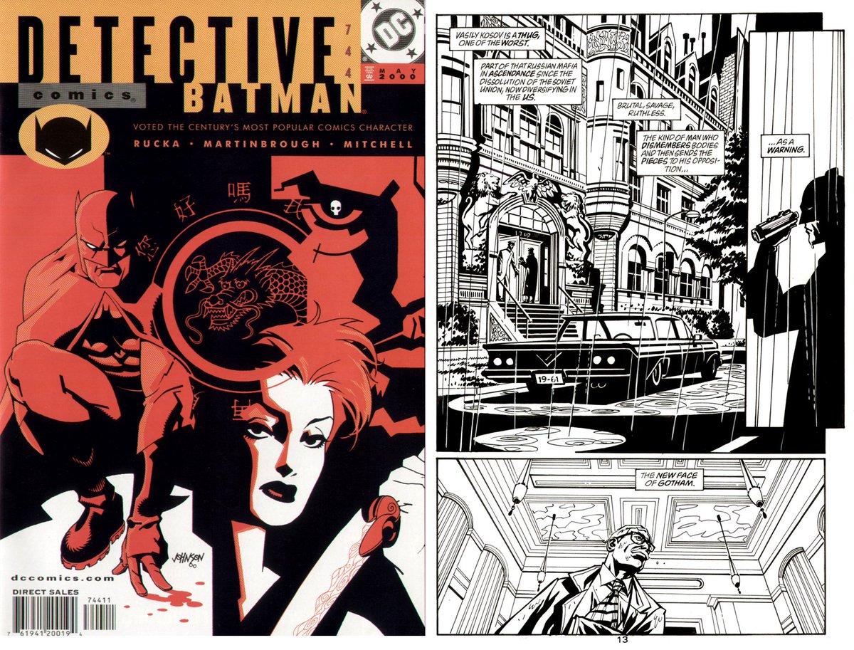 Crazy to think, twenty one years ago, writer @ruckawriter & I began our run on #DetectiveComics for @dccomics.