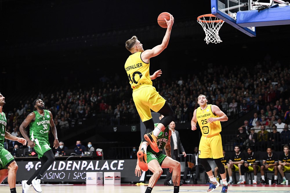 Tangram Sports (@tangramsports) on Twitter photo Seppe D'Espallier <a href="/SeppeDespallier/">Seppe D’Espallier</a> (12 points + 8 rebounds + 3 assists for team-high ranking of 20) and Elvar Fridriksson <a href="/ElvarFridriks/">Elvar Friðriksson</a> (18 points + 4 rebounds + 7 assists) led Antwerp <a href="/antwerpgiants/">WINDROSE GIANTS 🅰️</a> to the first <a href="/FIBAEuropeCup/">FIBA Europe Cup</a> win against @Sporting_CP🇪🇺
#FollowYourDreamsWithUs Seppe D'Espallier <a href="/SeppeDespallier/">Seppe D’Espallier</a> (12 points + 8 rebounds + 3 assists for team-high ranking of 20) and Elvar Fridriksson <a href="/ElvarFridriks/">Elvar Friðriksson</a> (18 points + 4 rebounds + 7 assists) led Antwerp <a href="/antwerpgiants/">WINDROSE GIANTS 🅰️</a> to the first <a href="/FIBAEuropeCup/">FIBA Europe Cup</a> win against @Sporting_CP🇪🇺
#FollowYourDreamsWithUs