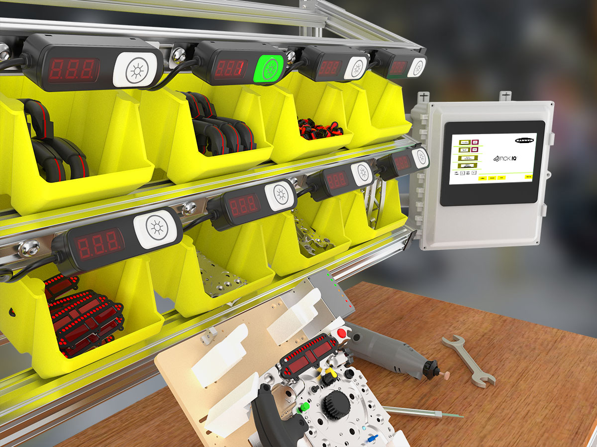 BannerSensors's tweet image. Our PTL Solutions Kit makes it easy to deploy fast, adaptable Pick-to-Light systems and offers seamless integration with Ethernet barcode readers to relate recipes and pick sequences. bit.ly/2YBvPaY #Assembly #PickToLight #Kitting