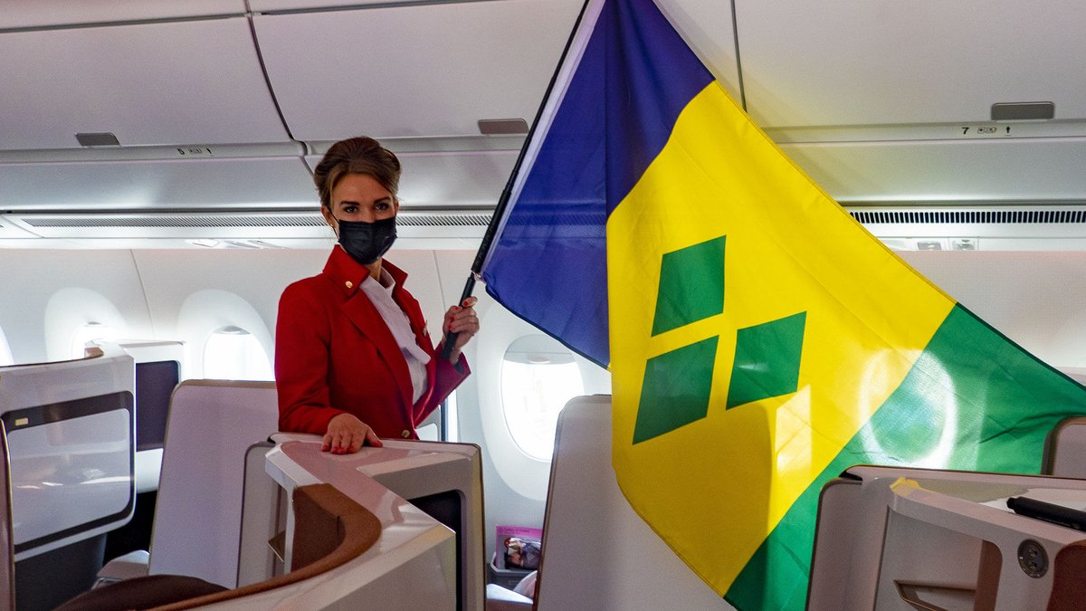 lookoutbequia's tweet photo. Virgin Atlantic has arrived in Saint Vincent & the Grenadines! โ
This historic moment marks the first ever direct flight from Europe to SVG, after leaving London Heathrow.
Now it's just a short ferry ride across to Bequia paradise ๐ด๐
#bequia #caribbean #travel #vacation https://t.co/ReNKKCQ9bC