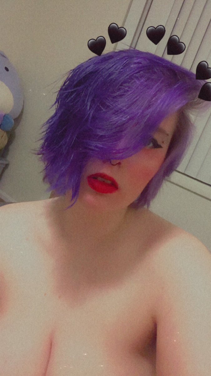 bunnywithabutt's tweet photo. I have purple hair now 💜 https://t.co/Yzrg8V77RR