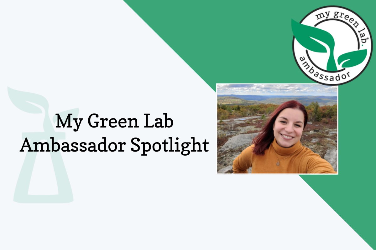 My_Green_Lab's tweet photo. Say hello to our Ambassador- Dr. @sesen_julie, a Research Scientist at the Boston Children’s Hospital, and the leader of @bchgreenlabs! Julie worked to obtain our Green Lab Certification for her lab. Read on to learn about Julie & her green lab journey: https://t.co/E0MU9NKtxz https://t.co/BtuicwKYcY