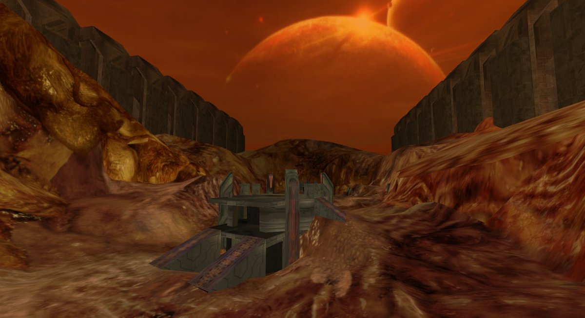 HalodoomGame's tweet image. Hey, 200 followers! Welcome! Added some new bases to the Gulch. #halo #doom #indiedev #gamedev