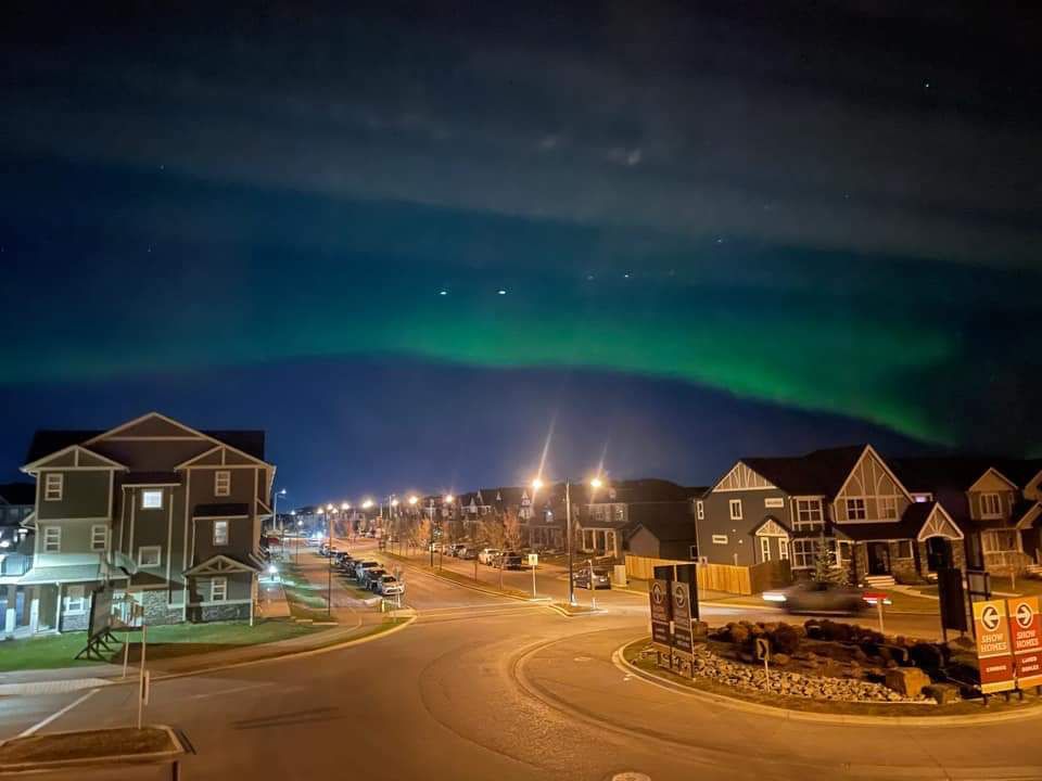 Northern lights in Calgary, Canada, yesterday. … F1 Fact File