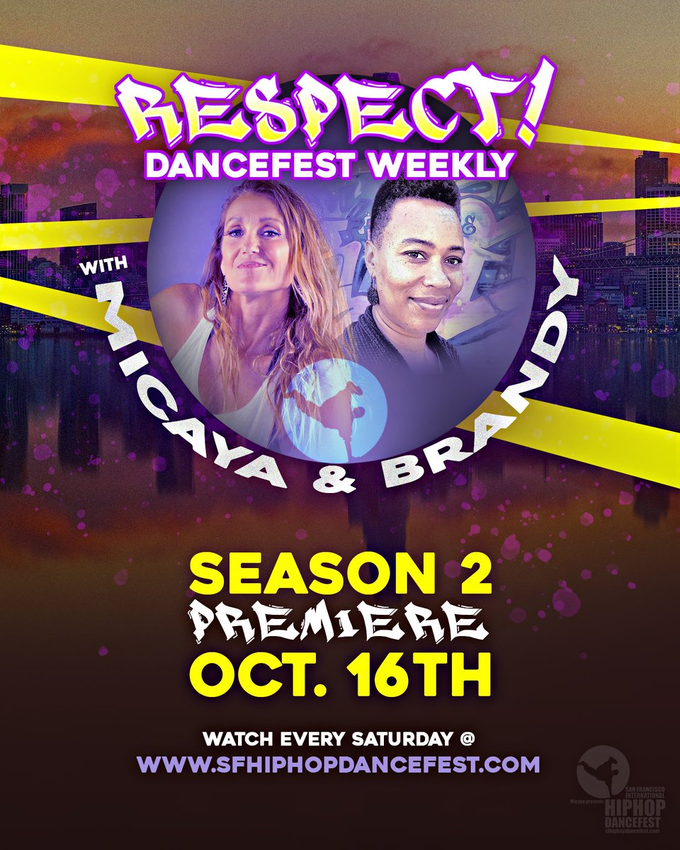 Exciting news! RESPECT Podcast with <a href="/MicayaSF/">Micaya</a> &amp; Brandy RETURNS this SATURDAY! 11 am!  🙌💛

The SFIHHDF Respect Podcast will feature different artists who are a part of this years program.  
❓When: Every Saturday 11 am PST
❓Where: sfhiphopdancefest.com