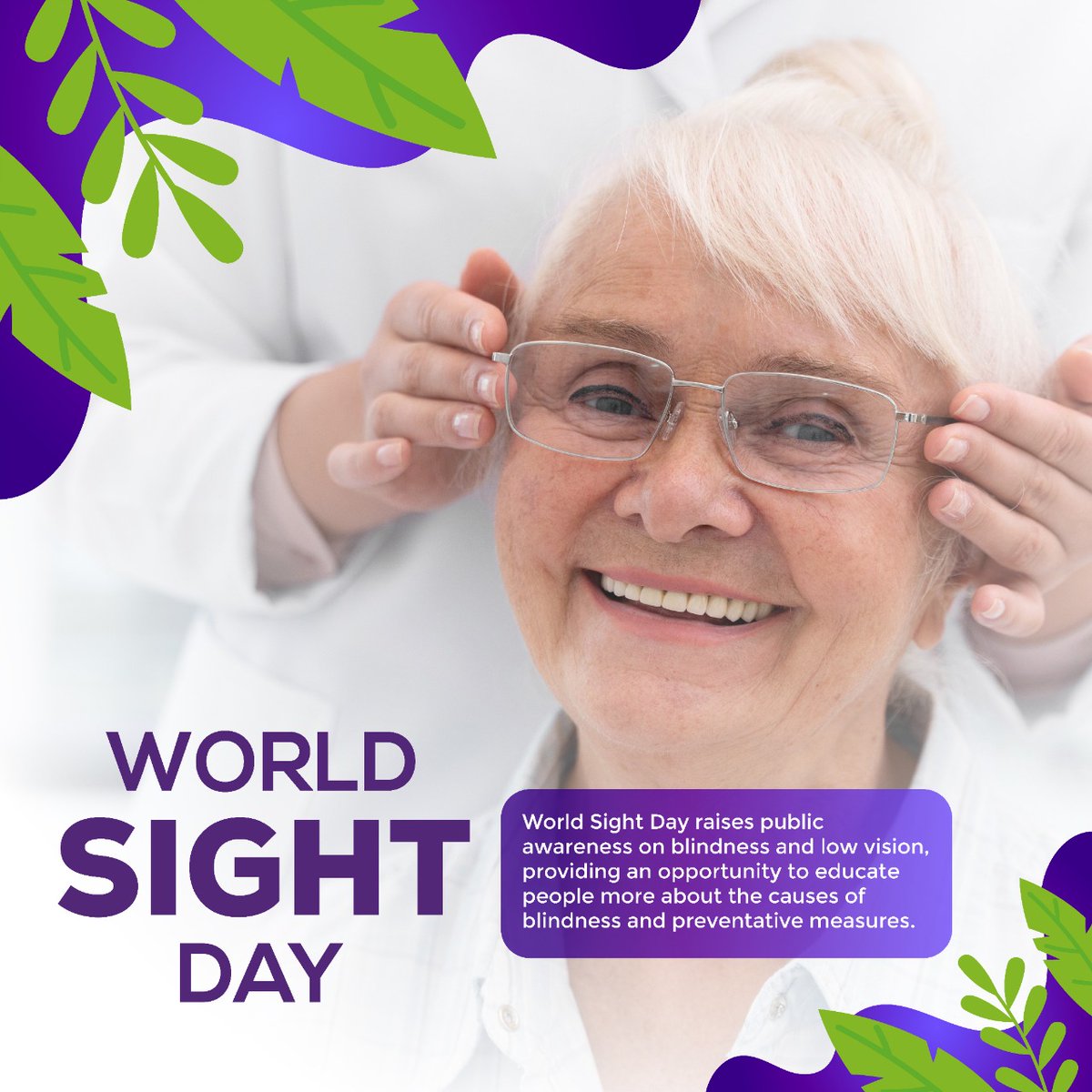 World-wide, at least 1 billion suffer from near or distance vision impairment &amp; over a billion people do not have access to eye care services

Let’s help CHANGE THIS and OPEN OUR EYES to the importance of having equitable eye care #WorldSightDay2021 

October 14th , 2021