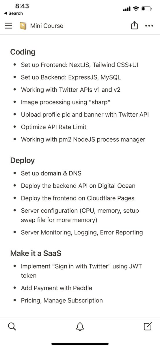 tdinh_me's tweet photo. Building a SaaS with Twitter API and JavaScript 📖

Would anyone be interested in a mini-course like this?

Things you will learn 👇 https://t.co/hY2l73dmVq