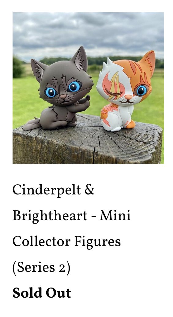 Cinderpelt & Brightheart - Mini Collector Figures (Series 2)