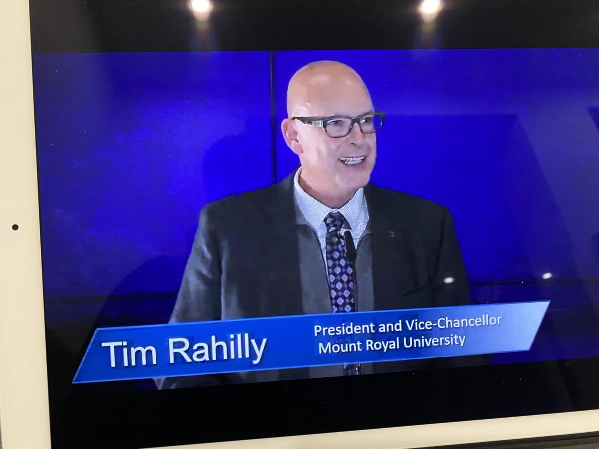 Roy Bear Chief says, " Indigenous people have much to offer." "All it takes is set of ears to listen, an open heart, and your heart as your guide" Thank you <a href="/sdprice/">Dr. Stephen Price</a> for nominating Roy &amp; <a href="/TimRahilly/">Tim Rahilly</a>  @cbcDougDirks <a href="/CBCJenny/">Jenny Howe</a> for the @mountroyal4u alumni awards