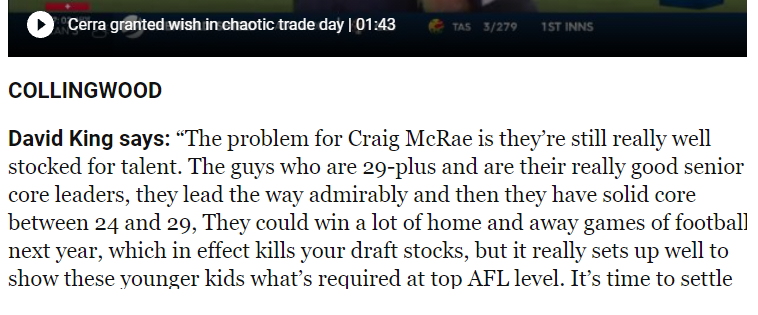 benjiman1983's tweet photo. Has this simply been quoted incorrectly?

In what world is being stocked for talent a problem? 😕

Also, apparently we now need to value "draft stocks" higher than winning games of footy. 🧐 #WTF

@FOXFOOTY delivering the goods, again! #AFLTrades #timeforaholiday @CollingwoodFC https://t.co/GAAEPsrph6