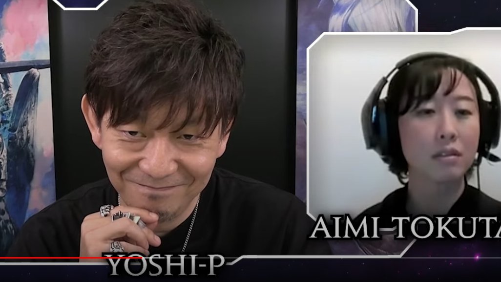 the look on yoshi-p's face while she's translating what he said about the threat we're facing in endwalker and how epic the battle is going to be...

that is the face of a man about to destroy us and i am very concerned for my tear ducts