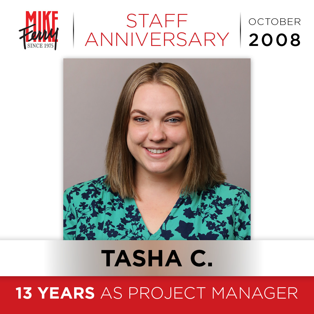 MikeFerryOrg's tweet photo. Congratulations to Tasha C. on their 13 year anniversary with the Mike Ferry Organization as Project Manager! Your knowledge and attention-to-detail are invaluable to the company. Thank you for all that you do!

#MikeFerryTeam #MikeFerry #TheMikeFerryOrg #MFO #RealEstateCoach https://t.co/lClAzlcflk