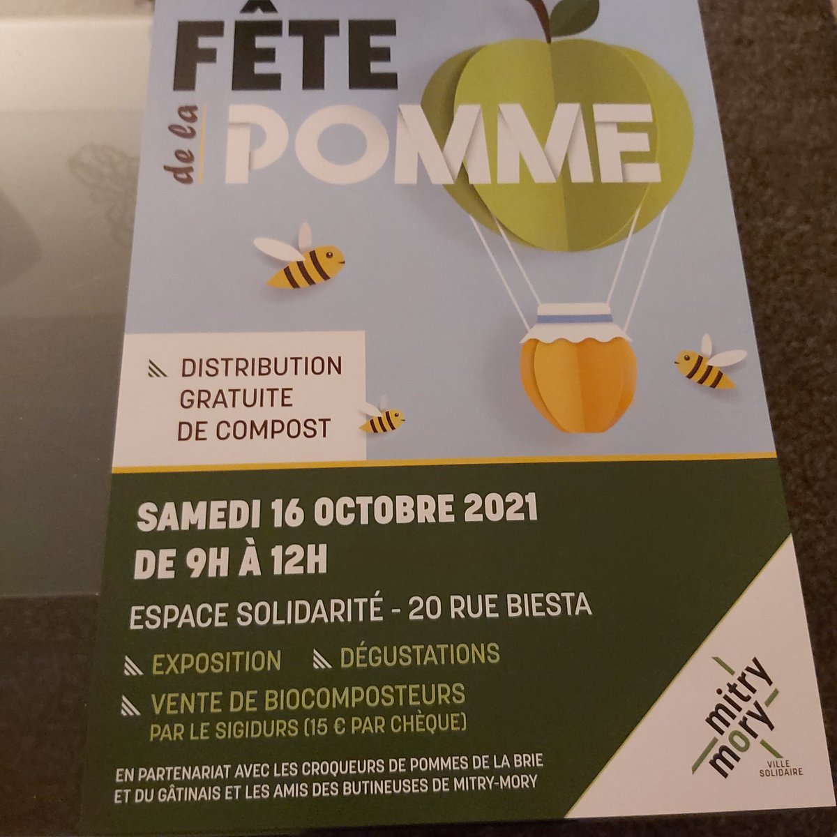 meneziad's tweet photo. On vous attend samedi prochain à Mitry-Mory. Venez nombreux 🍎 https://t.co/ulf1PEeagj