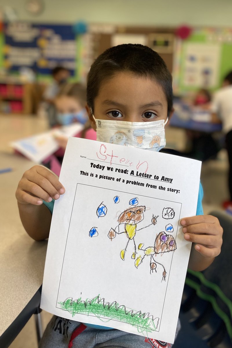 MsJacobs_Rm_15's tweet photo. Our Dual Language #kinderstars are beginning to retell familiar stories! First we focused on characters, setting, and events… now we are on to the problem(s)! 🤩 #phwaves @PhillipsAveElem @AmericanReading https://t.co/6RHDuhQTlU