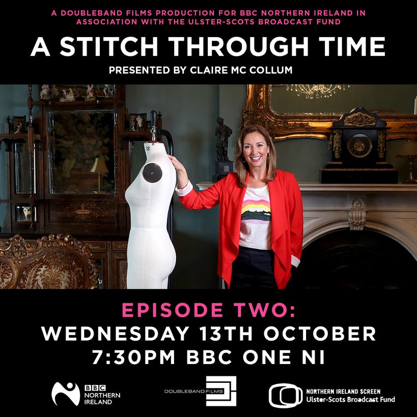 claire_mccollum's tweet photo. It's tartin week on #astitchthroughtime @doublebandfilms really looking forward to sharing episode 2 with you at 7.30pm! @BBCnireland #astitchthroughtime #newseries #design #couture #fashion #talenteddesigners #competition #challenge #textilehistory #heritage #ulsterscots #tartin https://t.co/mcqRuedIkF