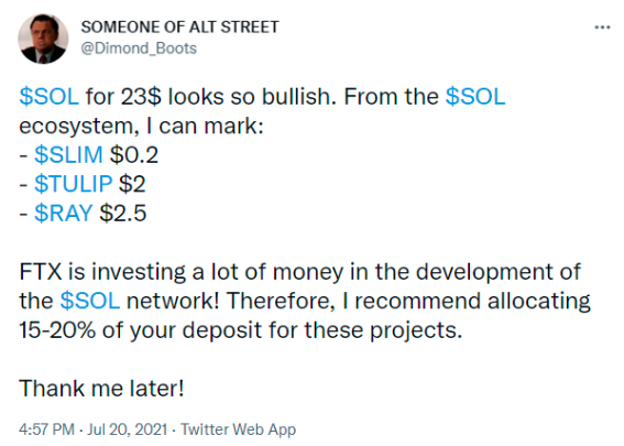 kriptokolik27's tweet photo. Stop watching analytics!

This guy forecasted the pump of $SOL and the $SOL ecosystem and did ~80X on it💶

Subscribe not to miss the next trend - @DIMOND_BOOTS

$ewt $fren $icx $dot $ctsi $xlm $avax $vidt $wing $feg $rari $ksm $knc $soul $grt $xtz $joe $kda $dext $mana $zil https://t.co/lDcBCF1yx9