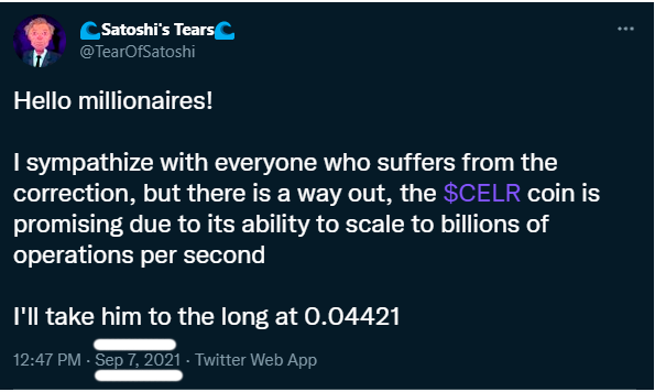 kriptokolik27's tweet photo. 🔥This dude always astounds me - @TearOfSatoshi👑

👑I made x3 on $CELR when the whole market was losing money!💥

This GENIUS make money👇

💥Follow right now @TearOfSatoshi💵

$algo $zil $link $bnb $mana $ctsi $feg $ont $kda $uni $rari $woo $tel $noia $ksm $btc $kcs $xrp $vidt https://t.co/Dglhxxb6sT