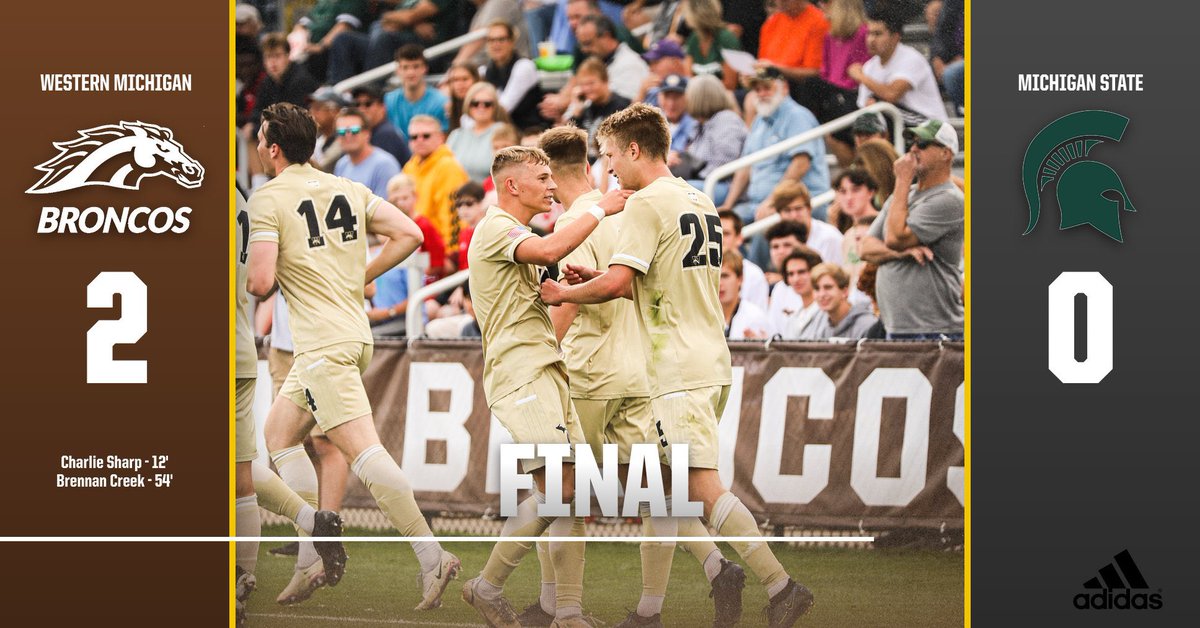 BRONCOS WIN!! 🏆

Final score from The Farm as WMU takes down the Spartans!

#LetsRide🐴
