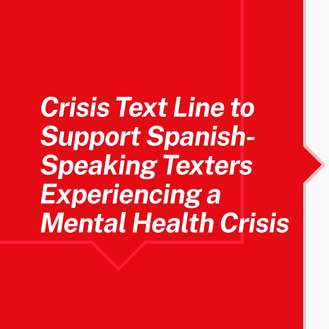 Crisis Text Line tweet media