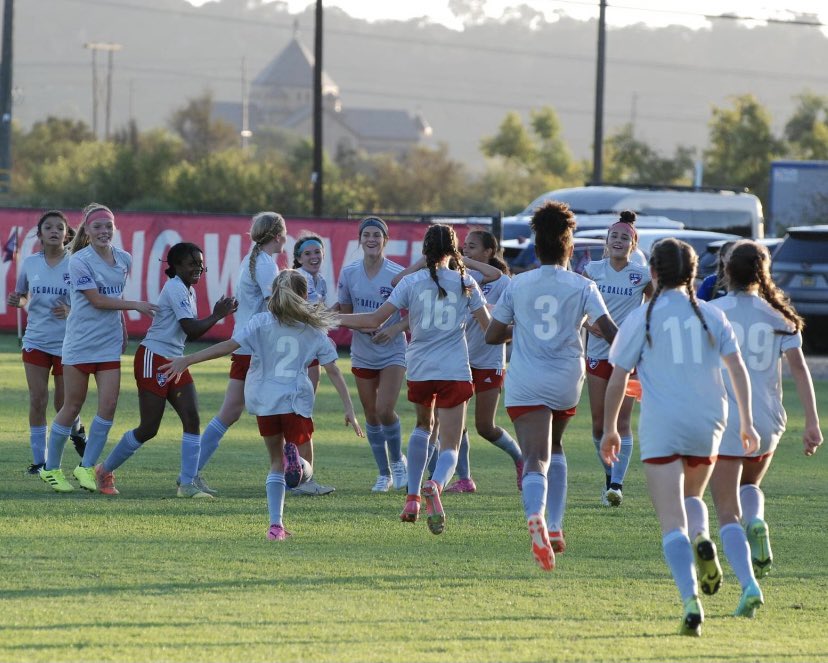 FCDallas08gECNL's tweet photo. What a great weekend it was at the @ECNLgirls national event! Represented FC Dallas well and had a fun time bonding as a team! @ashleypgordon #DTID https://t.co/Wbf4zoY8Gw