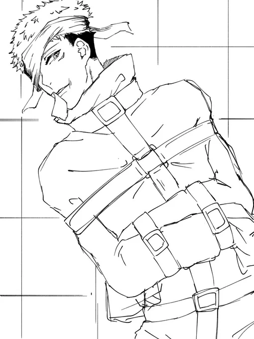 拘束衣っていいよねって朝のらくがき(後でちゃんと描くかも)
皆様おはよう。 