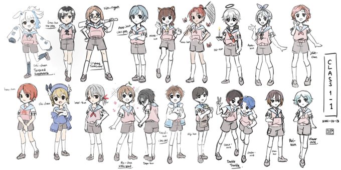 We shotafied everyone today on stream. It was fun turning people and their OC into cute boys 🥰✨THANK YOU SO MUCH FOR TODAYY <3 
1-1 Class donee <3 