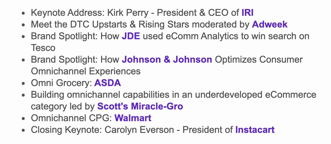 Profitero's tweet image. Day one of #CommerceLive was a success, but we aren't done just yet. Here's what you can expect on day two. We start back up tomorrow at 9 a.m. ET