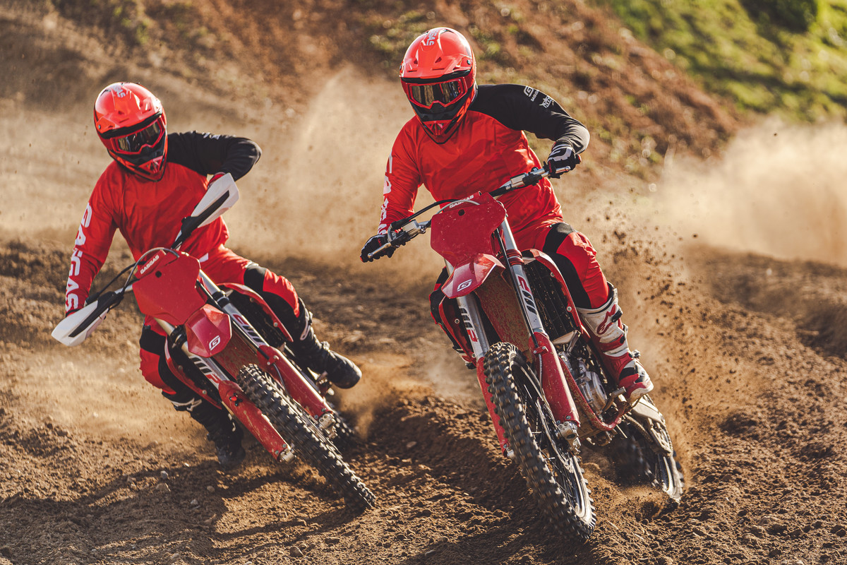 From the first bar banging turn to gnarly jumps and wide-open thrills, it’s all about beating your buddies and pushing the limits! 
#GASGAS #GetOnTheGas