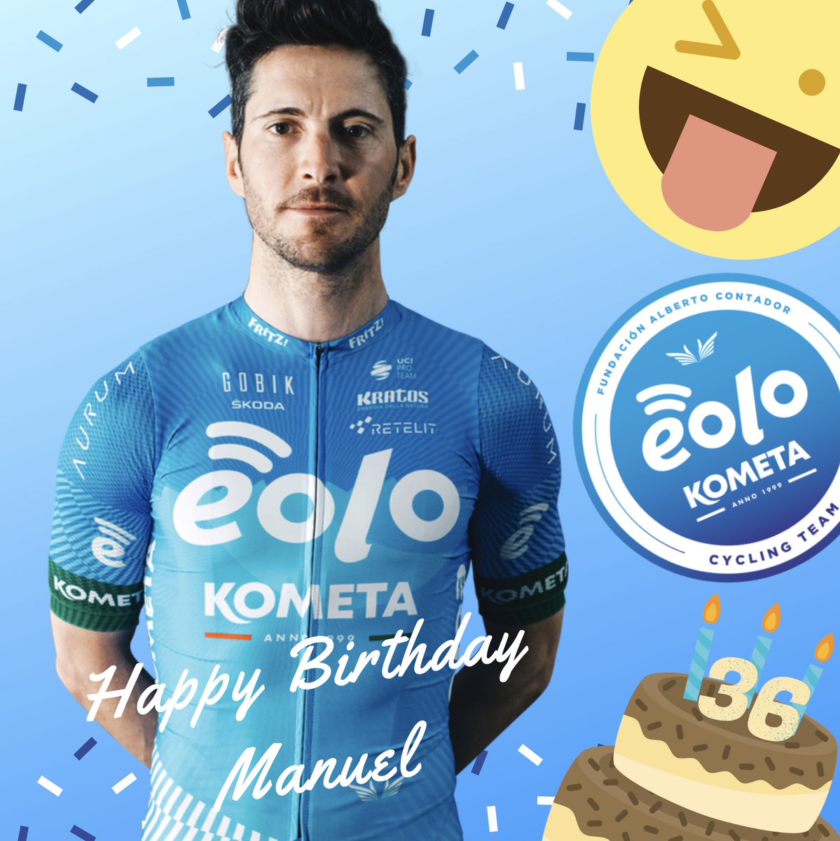 Happy Birthday to our rider <a href="/Manuelbelletti/">Manuel Belletti</a> @EoloKometaTeam #36 🎂🎁🎉