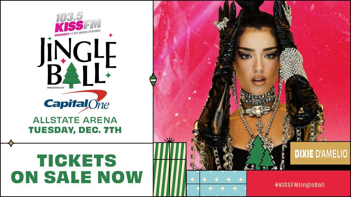 1035KISSFM's tweet photo. #DixieD’Amelio + #KISSFMJingle Ball = the BEST holiday party!! 🎄Buy your tickets NOW!! 🙌https://t.co/vcDfDVpM0T https://t.co/ANP78OIJHe
