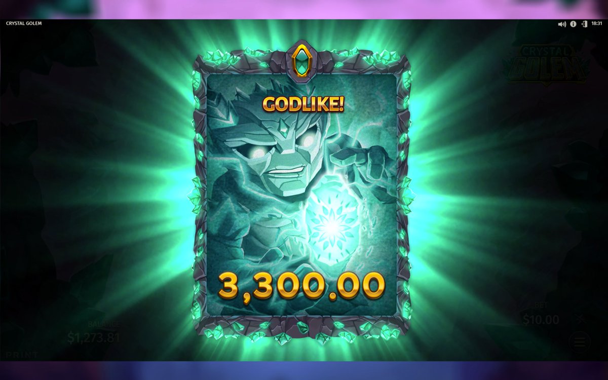 bet_swagger's tweet photo. Crystal Golem by @RelaxGamingLtd 
  
Crystal Golem is a cascading 20 #payline #slot with a brand-new feature allowing single line #wins to be multiplied by up to 400x, paying as much as 20,000x

Play now https://t.co/M9oEsFepYm

#godlike #megawin #winner #gamblingtwitter #Vegas https://t.co/Qy8qJSnUCI