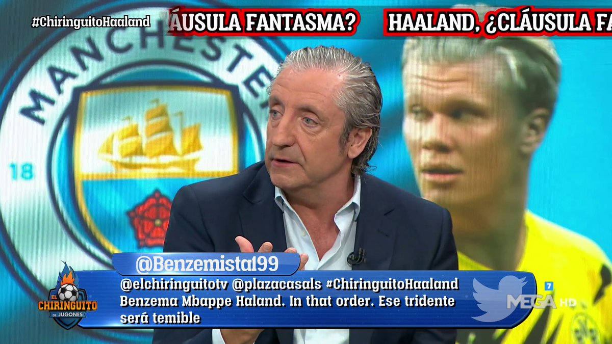 elchiringuitotv's tweet photo. 🚨 "Creo que el REAL MADRID da por HECHO que HAALAND jugará en INGLATERRA la temporada que viene" 

🙄 @jpedrerol lo cuenta en #ChiringuitoHaaland https://t.co/fEE7La1BG3