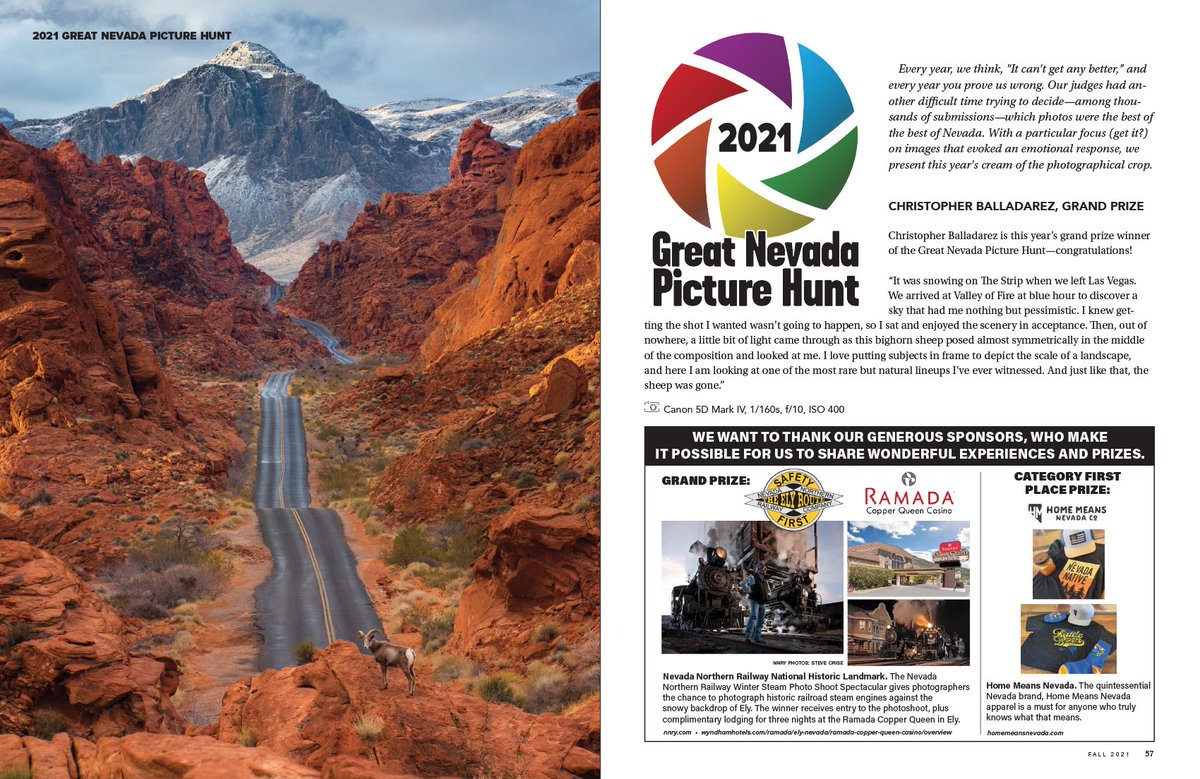 Nevada_Magazine's tweet photo. Every year, we think, "It can't get any better," and every year you prove us wrong. Our judges had another difficult time trying to decide—among thousands of submissions—which photos were the best of the best of Nevada. https://t.co/8R4CREzmrB #nvmag https://t.co/89w2bueUUY