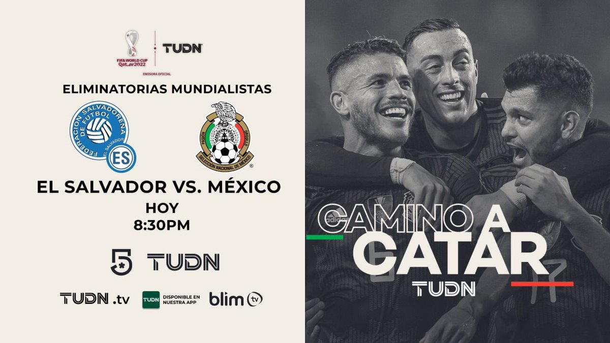 ¡Hoy juega nuestra Selección Mexicana!…Sigue su camino al Mundial de Catar 2022, acompaña a nuestros expertos seleccionados para el partido El Salvador vs México a las 8:30pm por <a href="/MiCanal5/">El 5</a> <a href="/TUDNMEX/">TUDN MEX</a> <a href="/micanalcinco/">Canal 5</a>. Utiliza el #LaCasaSeRespeta y únete a la conversación.