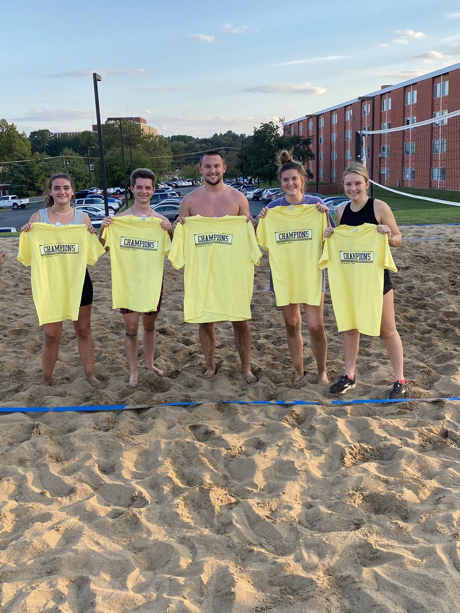 Congrats to our CoRec Sand Volleyball Champs! The Swingers went undefeated without dropping a set!