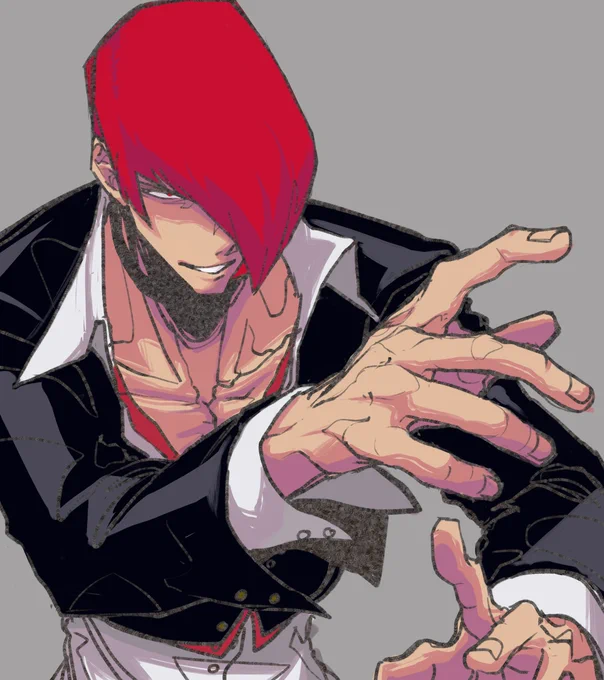 八神庵を描きたいだけの絵
#KOF 