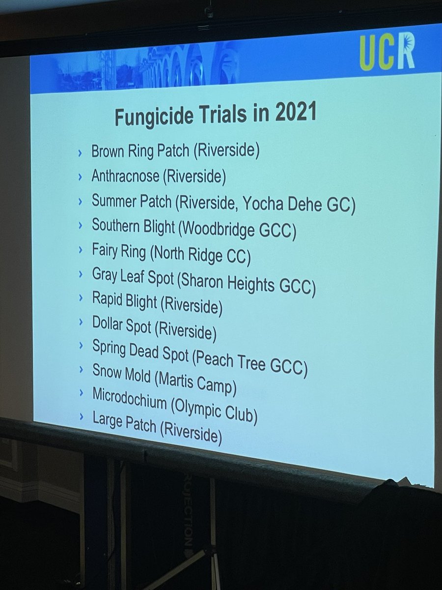 Speaking at Landscape Expo today…1st time in classroom since March 2020. Feeling like Puccinia graminis. Not a bad year’s work for fungicide trials…by the way @troyturf can we do a Microdochium trial? 😂 @gcsanc @GCSA_Socal @SNGCSA @sincitygcsa @SD_GCSA @GCSACC @HilodesertGCSA