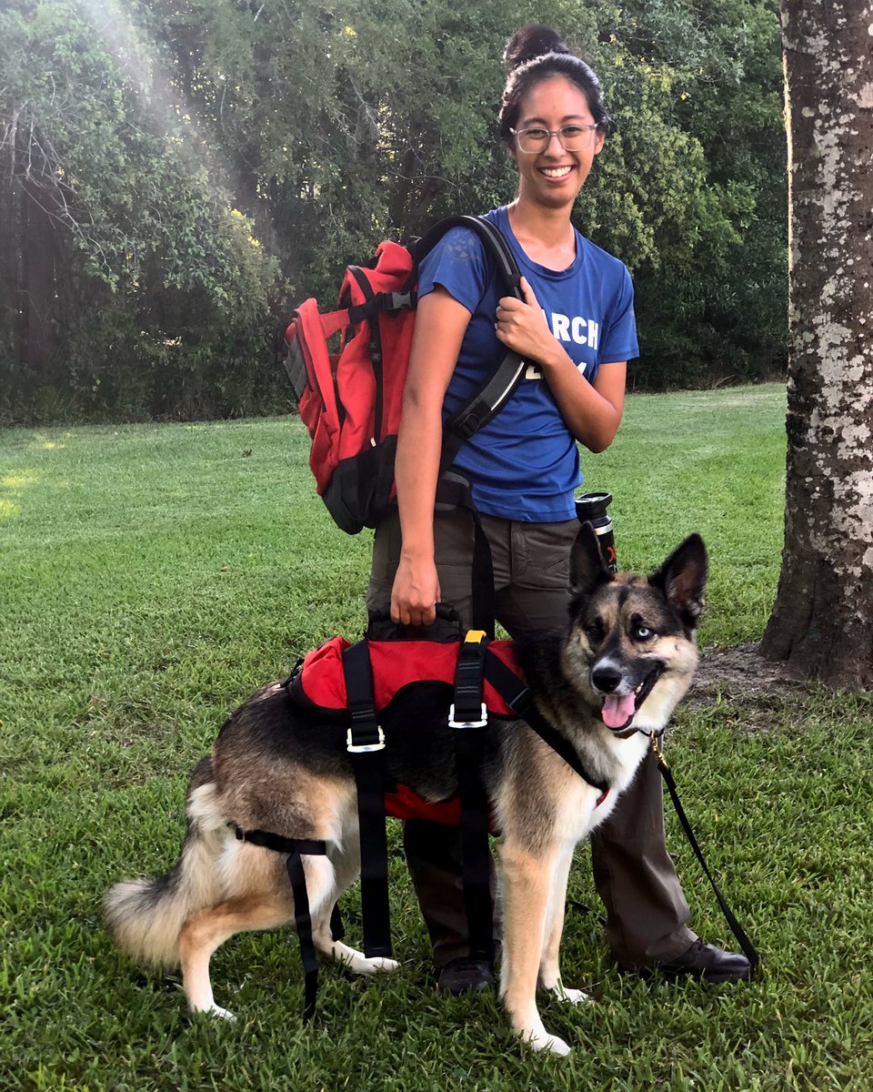 Alpha_SAR's tweet photo. Jackie and Smokey are ready, no matter what the callout is for, with @cmcpro_official gear. This K9 Rappel Harness and Day Pack are made to stand up to even the toughest of searches. Thank you CMC for your generous donation!

#rescuedog #rescuegear #alphasar #SAR #alphacon21 https://t.co/g07BXFvgbC